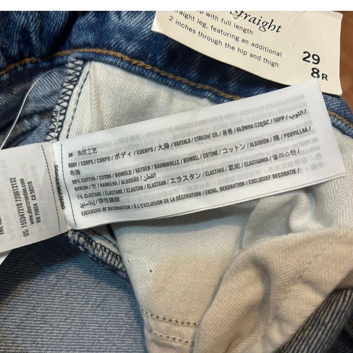 Abercrombie & Fitch NWT Abercrombie & Fitch The 90’s Straight Low Rise Jean 8R Size 30" / US 8 / IT 44 - 6 Thumbnail