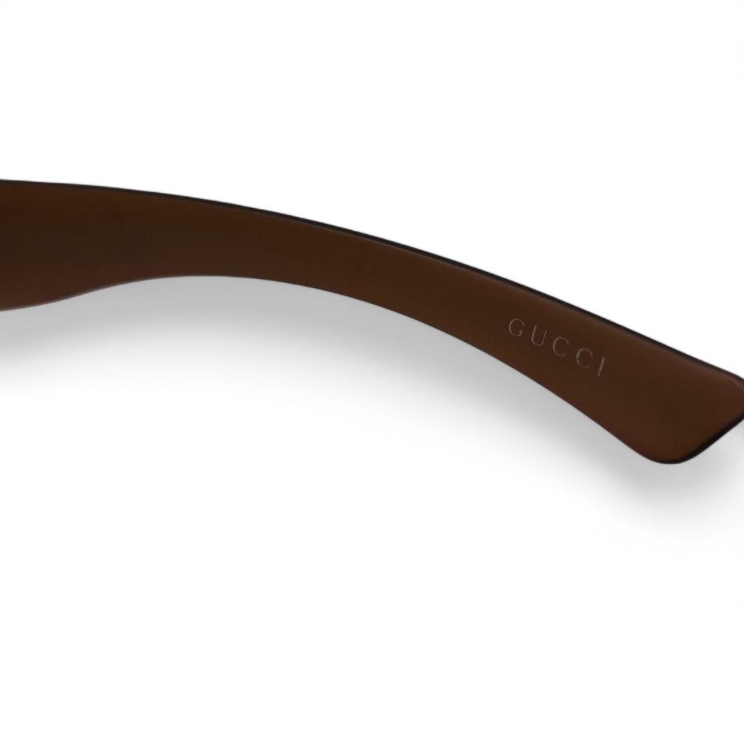 Gucci Gucci - Horsebit Sunglasses Faded Brown Shades Flora Size ONE SIZE - 4 Thumbnail