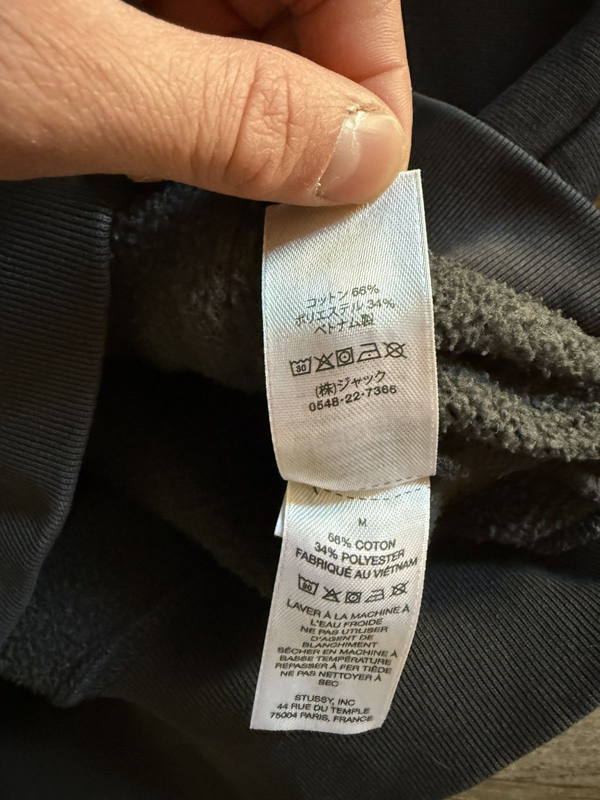 Stussy Stussy Full Zip Hooded Sweatshirt Black size Medium Size US M / EU 48-50 / 2 - 7 Thumbnail