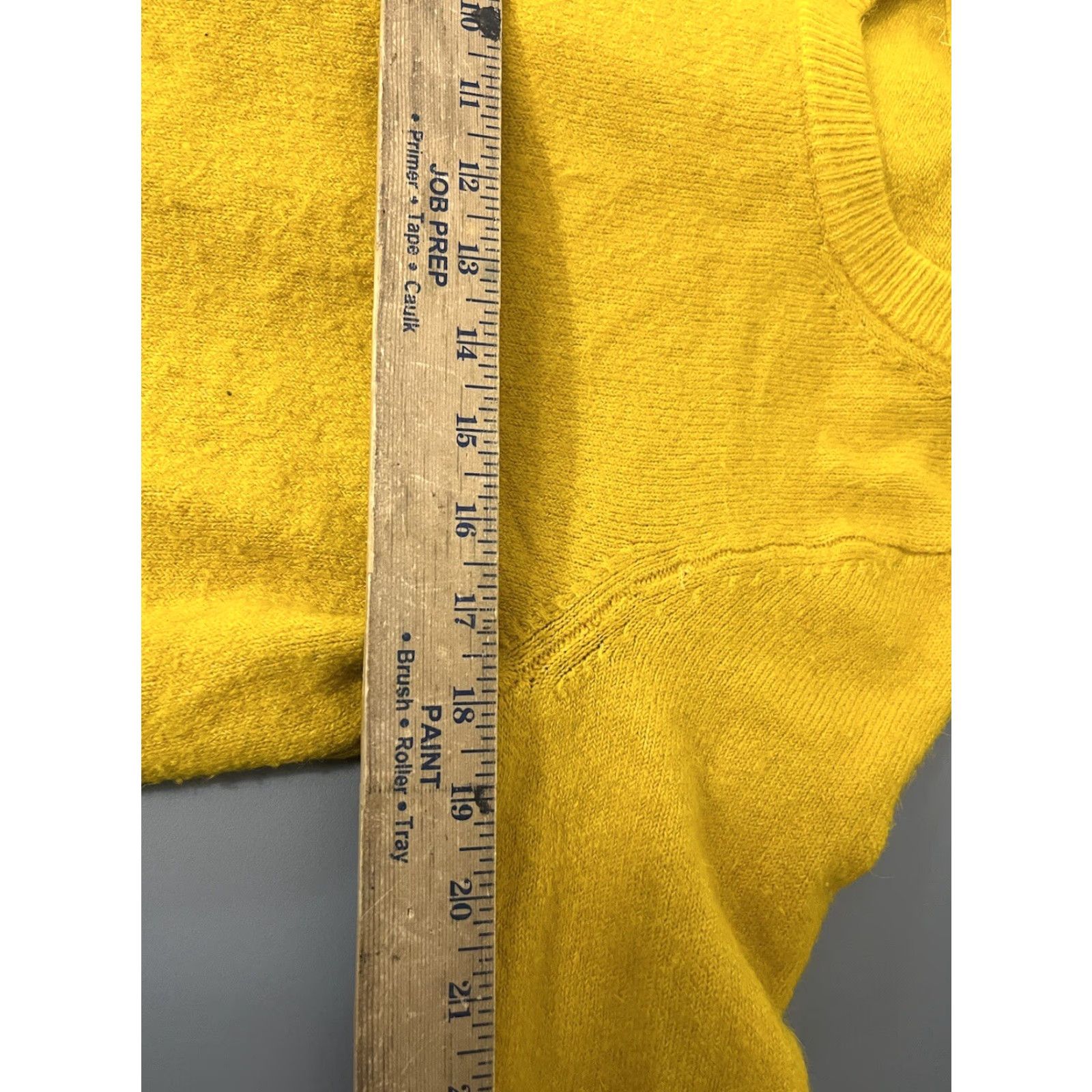 Gap GAP Women's Pullover Sweater 3/4 Sleeve Acrylic Knit Solid Yellow M Size M / US 6-8 / IT 42-44 - 6 Thumbnail
