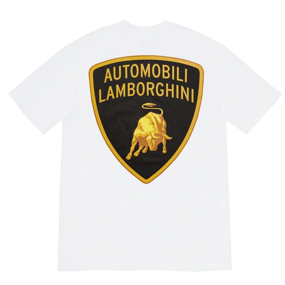 Supreme Supreme Automobili Lamborghini Tee White Size US M / EU 48-50 / 2 - 1 Thumbnail