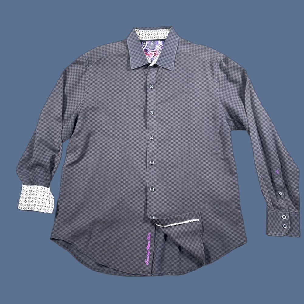 Robert Graham Robert Graham Shirt Mens Black Button-Up Classic Fit Long Sleeve Large Size US L / EU 52-54 / 3 - 1 Thumbnail