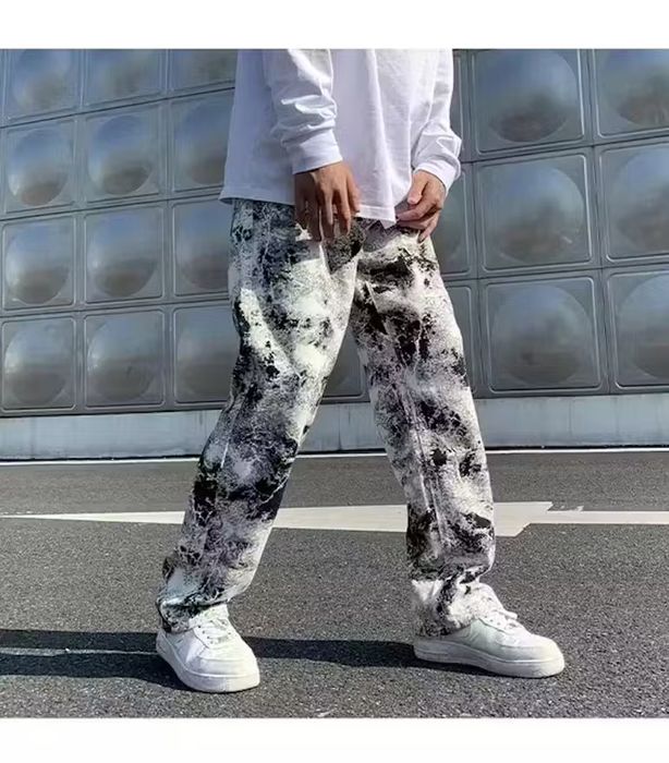 Streetwear Marble Design Pants Jeans | Grailed