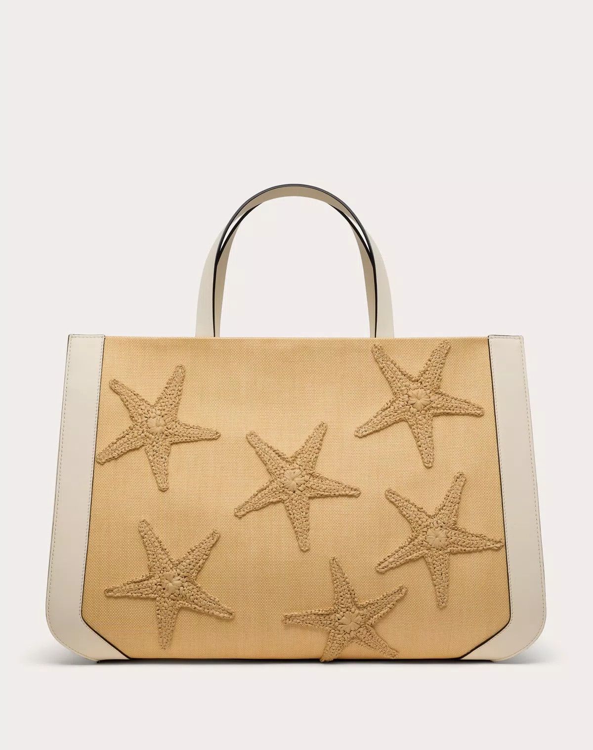 Valentino oc11z0725 Size:OS/Handbag In Raffia With Embroidery in Beige Size ONE SIZE - 3 Thumbnail
