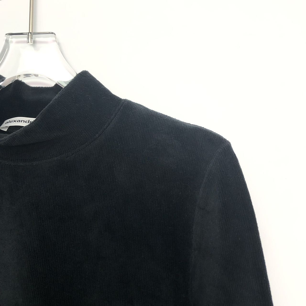 Alexander Wang Alexander Wang Corduroy Cropped Pullover Knit Sweater K26WX Size XS / US 0-2 / IT 36-38 - 3 Thumbnail