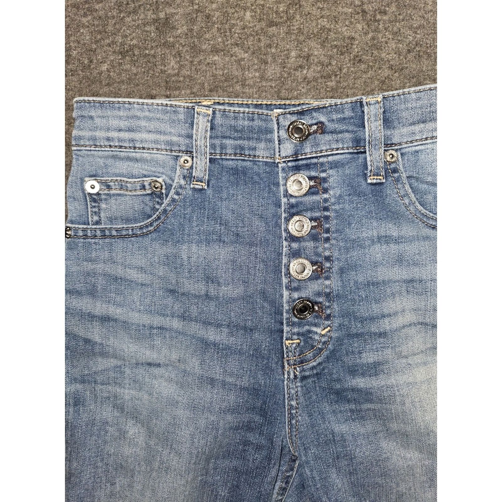 Lucky Brand Lucky Brand Bridgette Crop Jeans Women's 2/26 Button Fly Orta Premium Preppy 90s Size 26" / US 2 / IT 38 - 7 Thumbnail