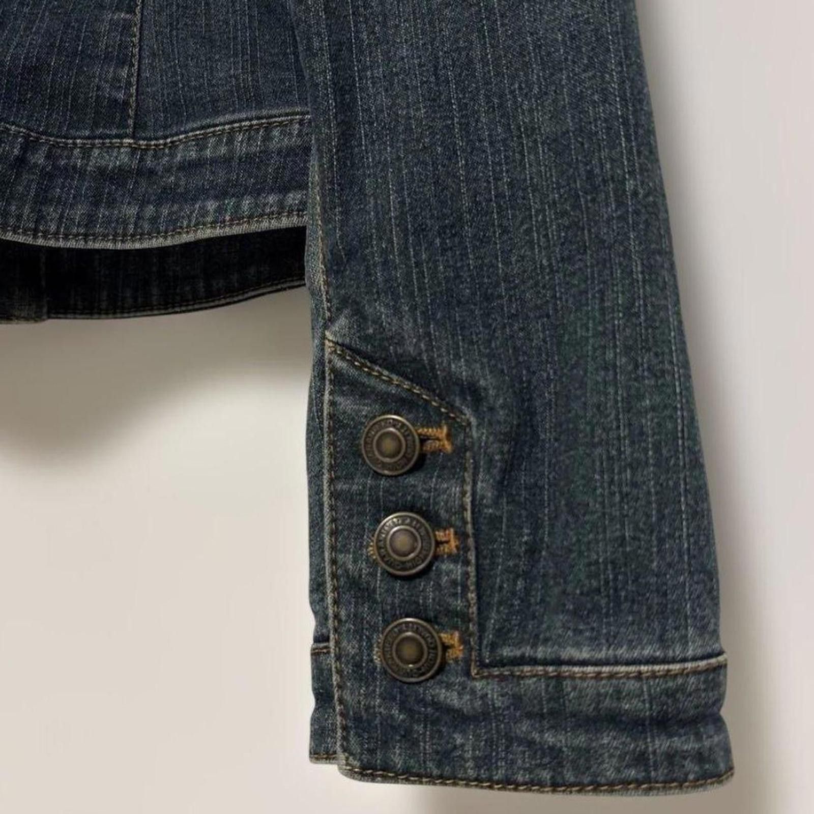 Other Biker style stand collar slim fit denim jacket Size XS / US 0-2 / IT 36-38 - 5 Thumbnail