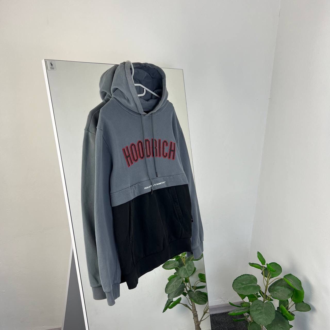 Japanese Brand Hoodie Hoodrich Y2K Style Drill Black Big Print Size US M / EU 48-50 / 2 - 1 Thumbnail