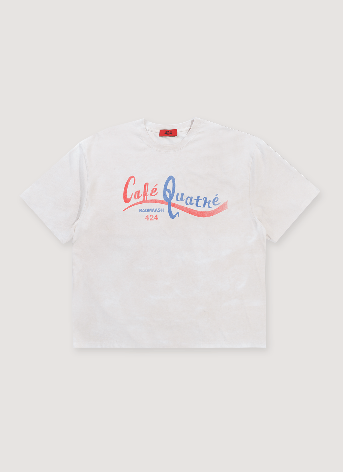 424 on Fairfax Cafe Quatre Pop Up Tee Cream Size US XXL / EU 58 / 5 - 1 Thumbnail