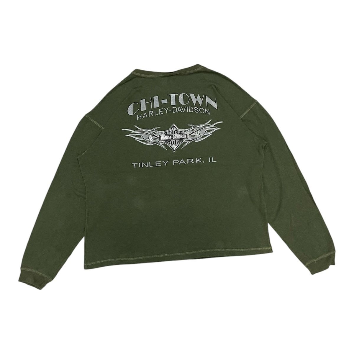 Harley Davidson VINTAGE 2006 HARLEY DAVIDSON CHI-TOWN LONG SLEEVE Size US XL / EU 56 / 4 - 2 Thumbnail