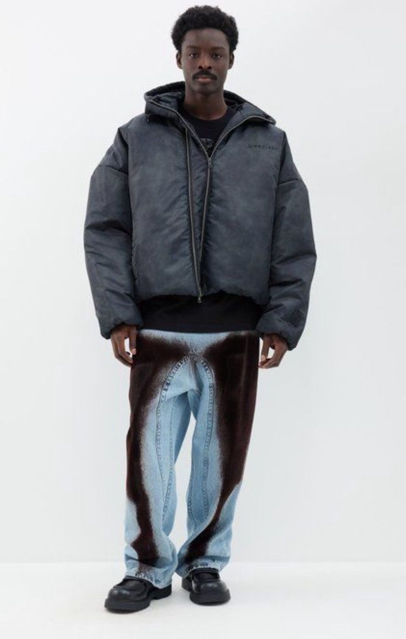 Y/PROJECT double zip bomber jacket Y/Project Pinched Logo Bomber