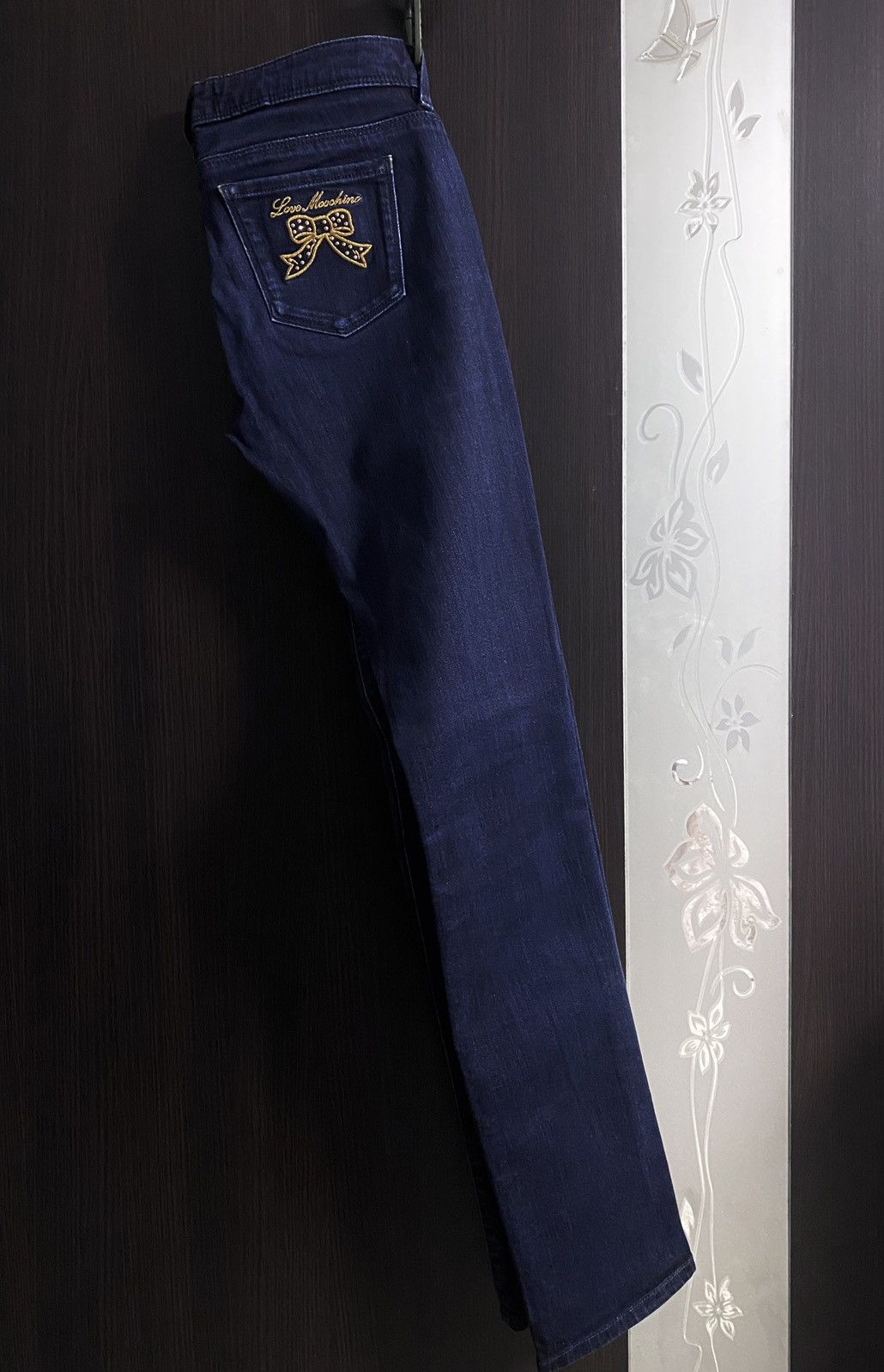 Love Moschino Love Moschino Navy Jeans Denim Embroidered Logo Streetwear Size 25" / US 0 / IT 36 - 3 Thumbnail