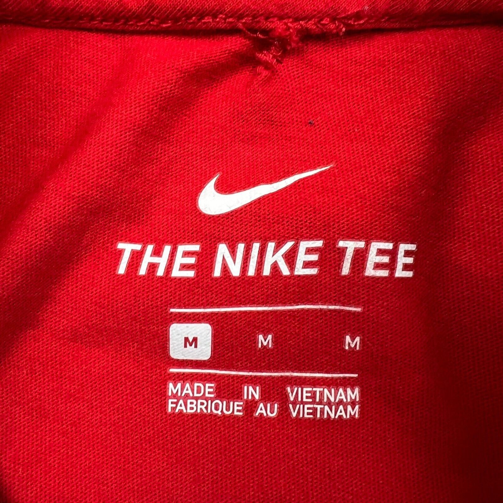 Nike × Vintage Nike Sportswear T Shirt Medium Red Swoosh Short Sleeve Tee Size US M / EU 48-50 / 2 - 6 Thumbnail