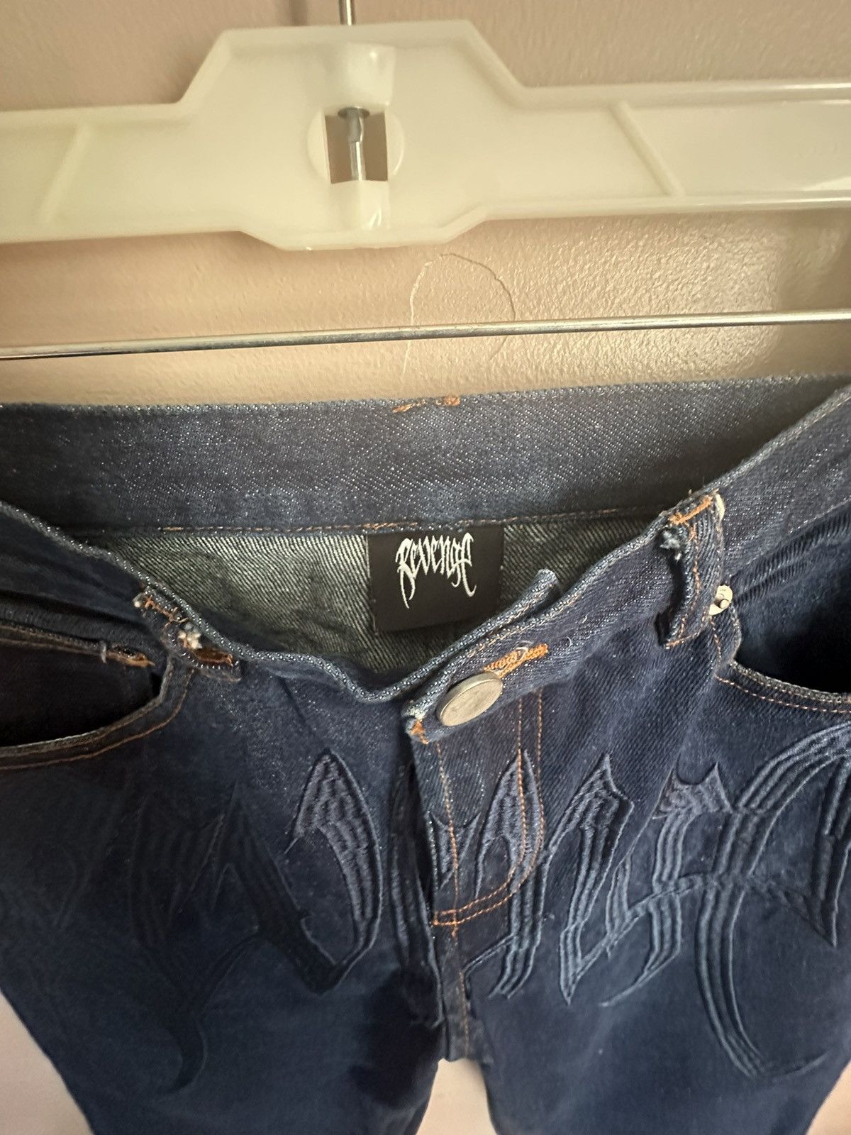 Revenge Revenge Raw Embroidered Jeans Size US 28 / EU 44 - 3 Thumbnail