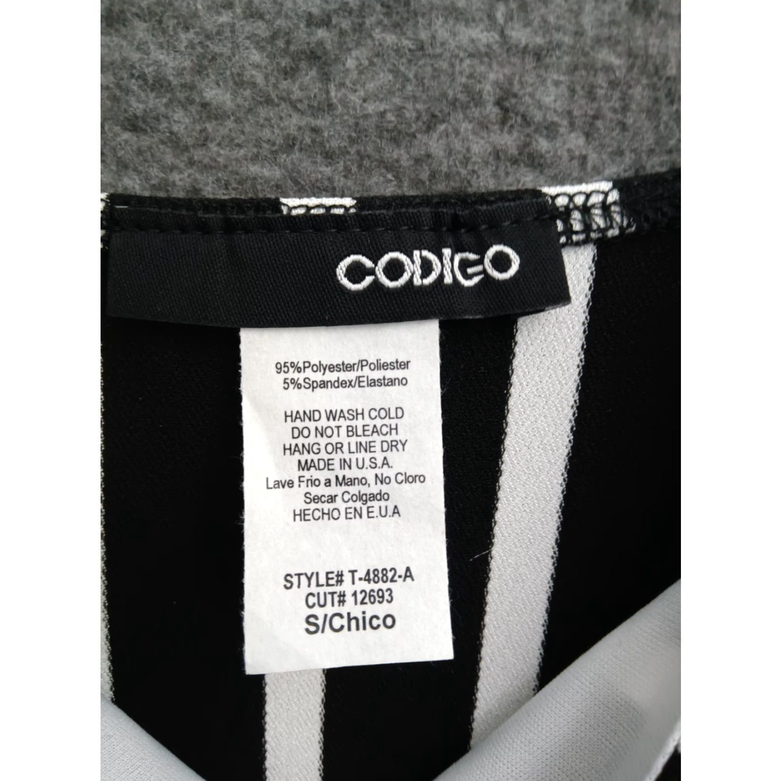 Vintage Codigo One Piece Swimsuit Women’s Black/White Striped One Piece S Beach 90s? Size ONE SIZE - 6 Thumbnail