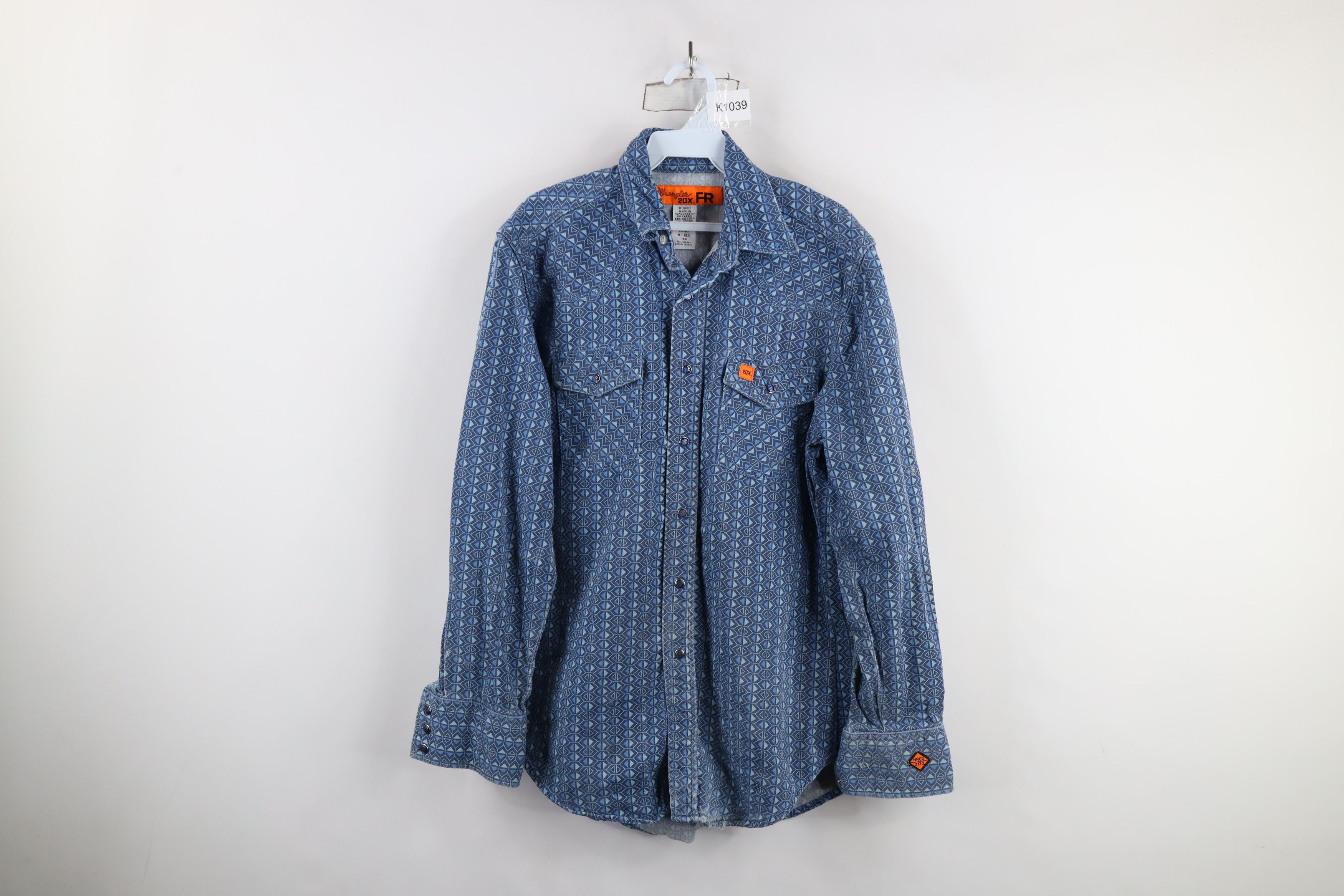 Vintage × Wrangler Wrangler FR 20X Fire Flame Resistant Snap Button Shirt Size US M / EU 48-50 / 2 - 1 Thumbnail