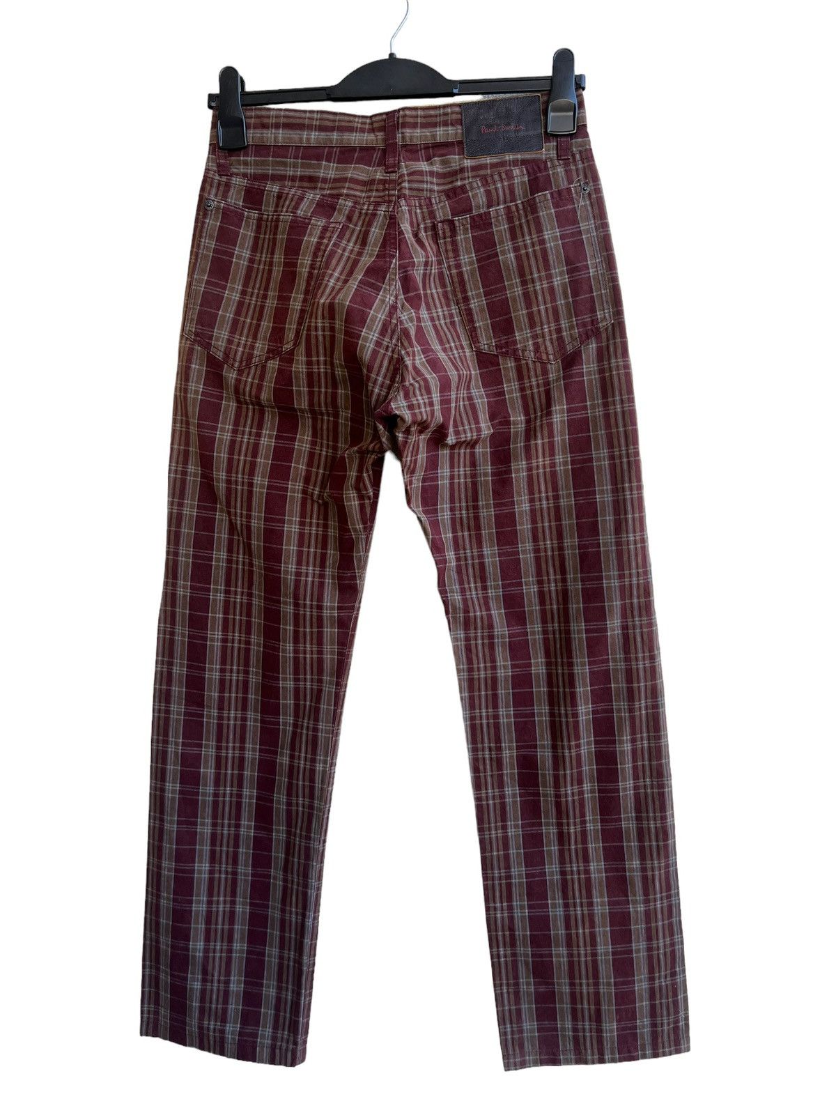 Paul Smith Vintage Paul Smith Jeans Made in Japan Waxed Plaid Pant Size US 29 - 12 Thumbnail