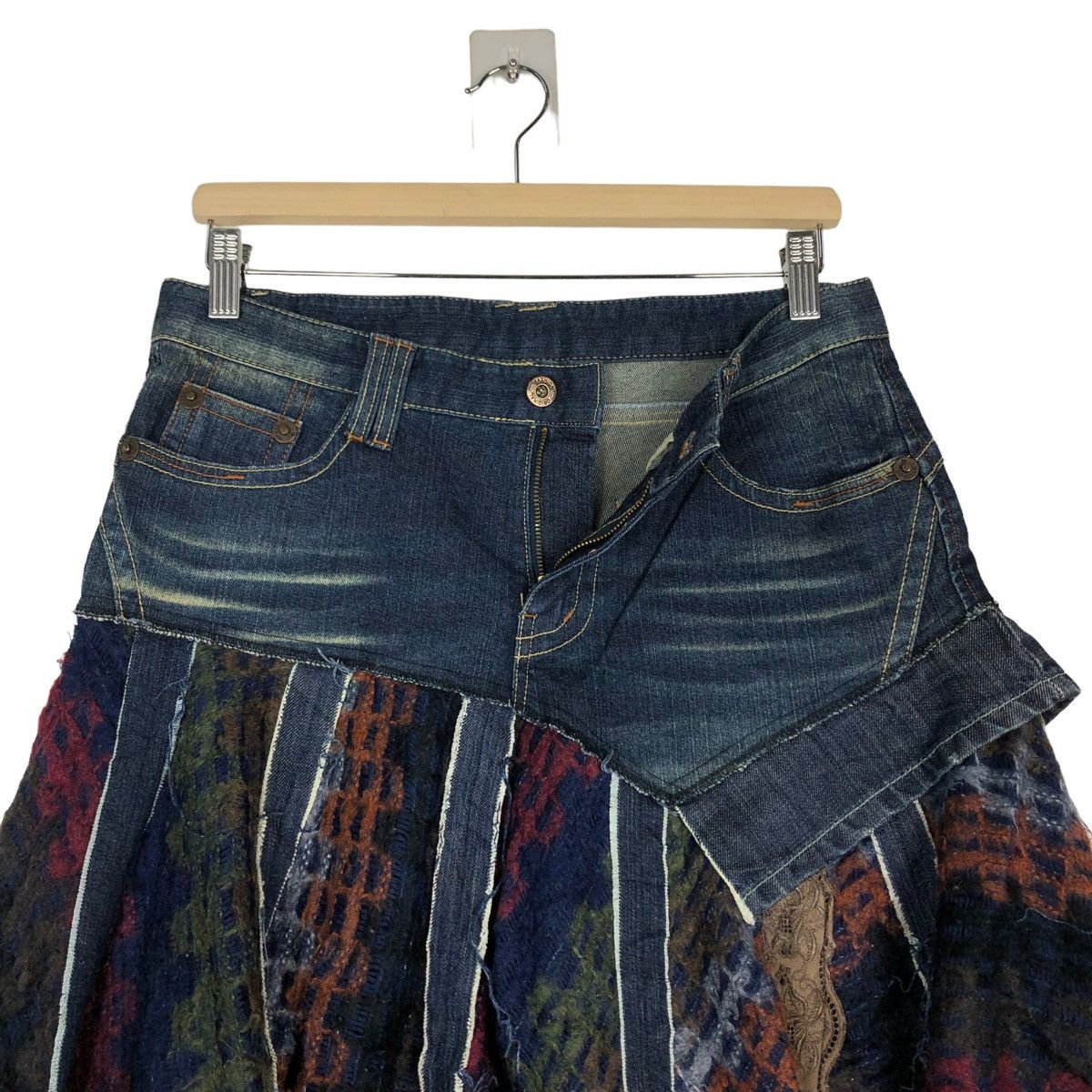 Hysteric Glamour 🔥VTG SKIRTS DENIM NAVAJO DESIGN PUNK STYLE JAPAN Size 30" / US 8 / IT 44 - 12 Thumbnail
