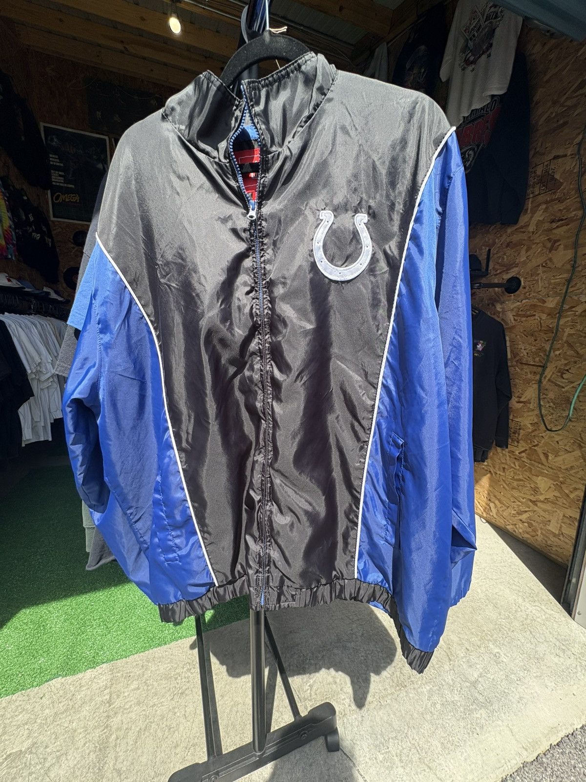 NFL × Vintage Vintage Y2K Indianapolis Colts windbreaker zip up Size US XL / EU 56 / 4 - 1 Thumbnail