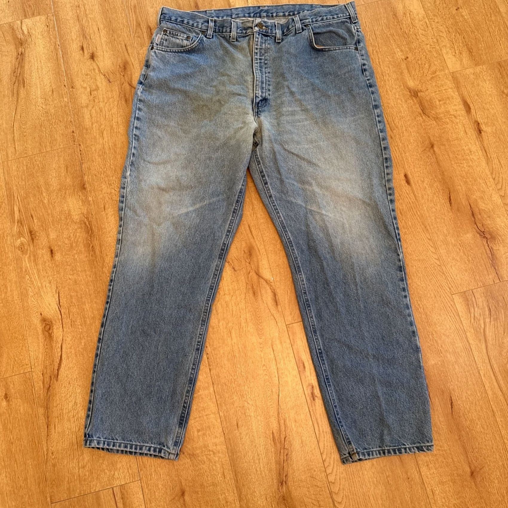Carhartt VINTAGE Carhartt Jeans Denim Relaxed Fit Light Wash 5-Pocket Design USA Size 40 X 32 Men Size US 40 / EU 56 - 2 Thumbnail