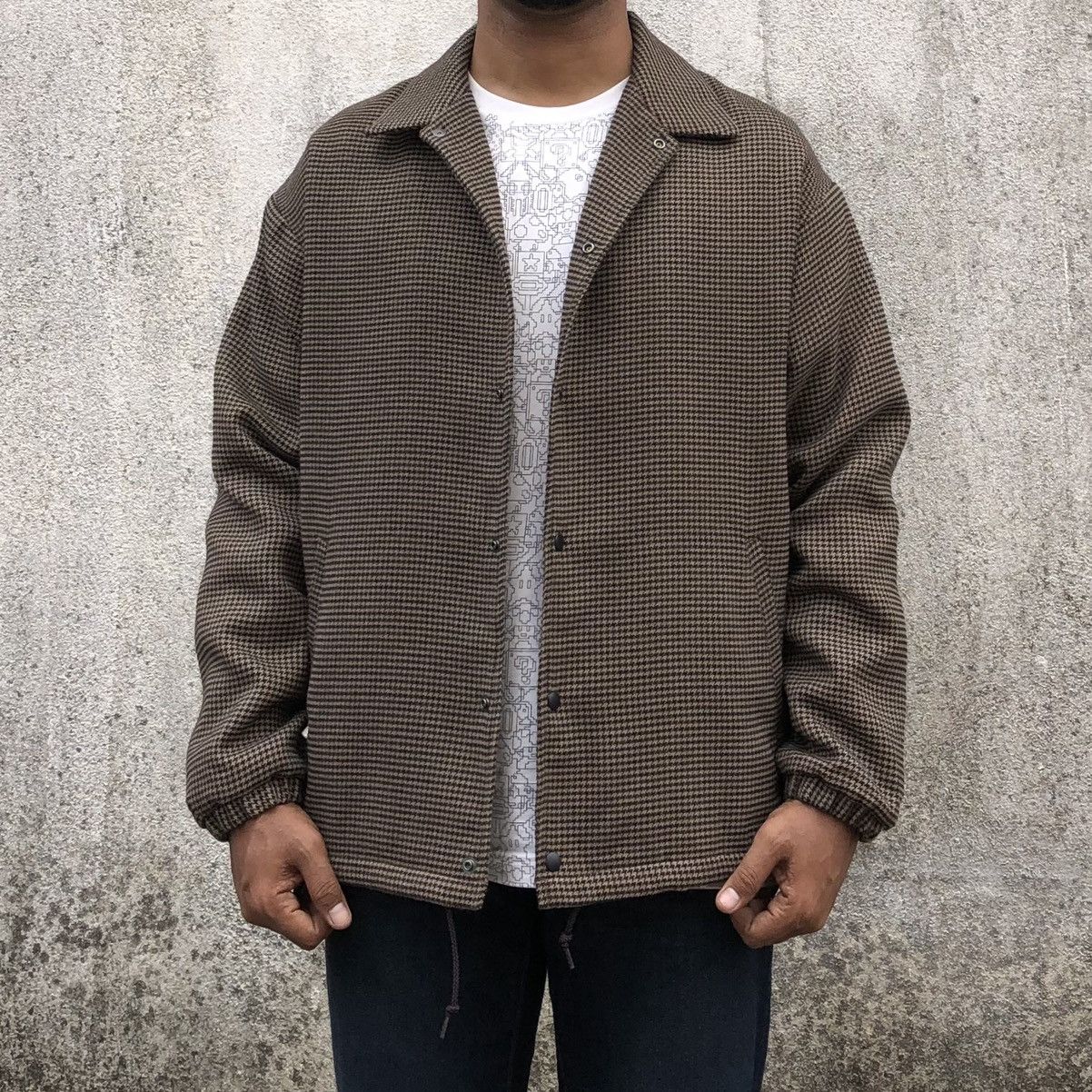 RAGEBLUE RAGEBLUE Thermolite Houndstooth Coach Work Jacket Size US L / EU 52-54 / 3 - 3 Thumbnail