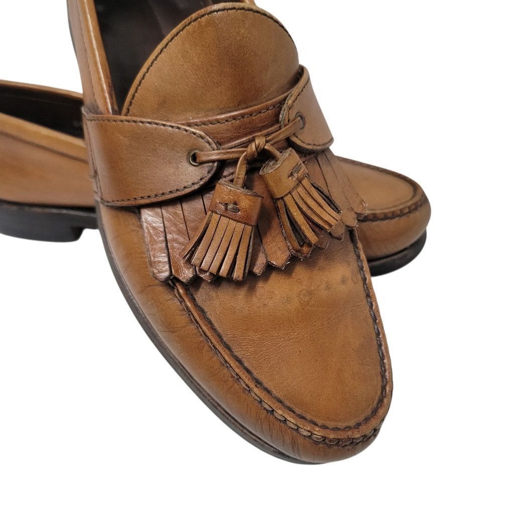 Allen Edmonds Allen Edmonds Enfield Tassel Loafers Size 12 Men's Brown Size US 12 / EU 45 - 7 Thumbnail