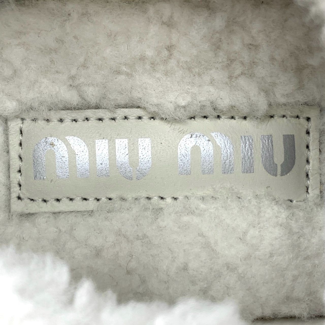 Miu Miu Womens Faux Fur Platform Sneakers With Lace-Up Closure & Rub Size US 6 / IT 36 - 7 Thumbnail