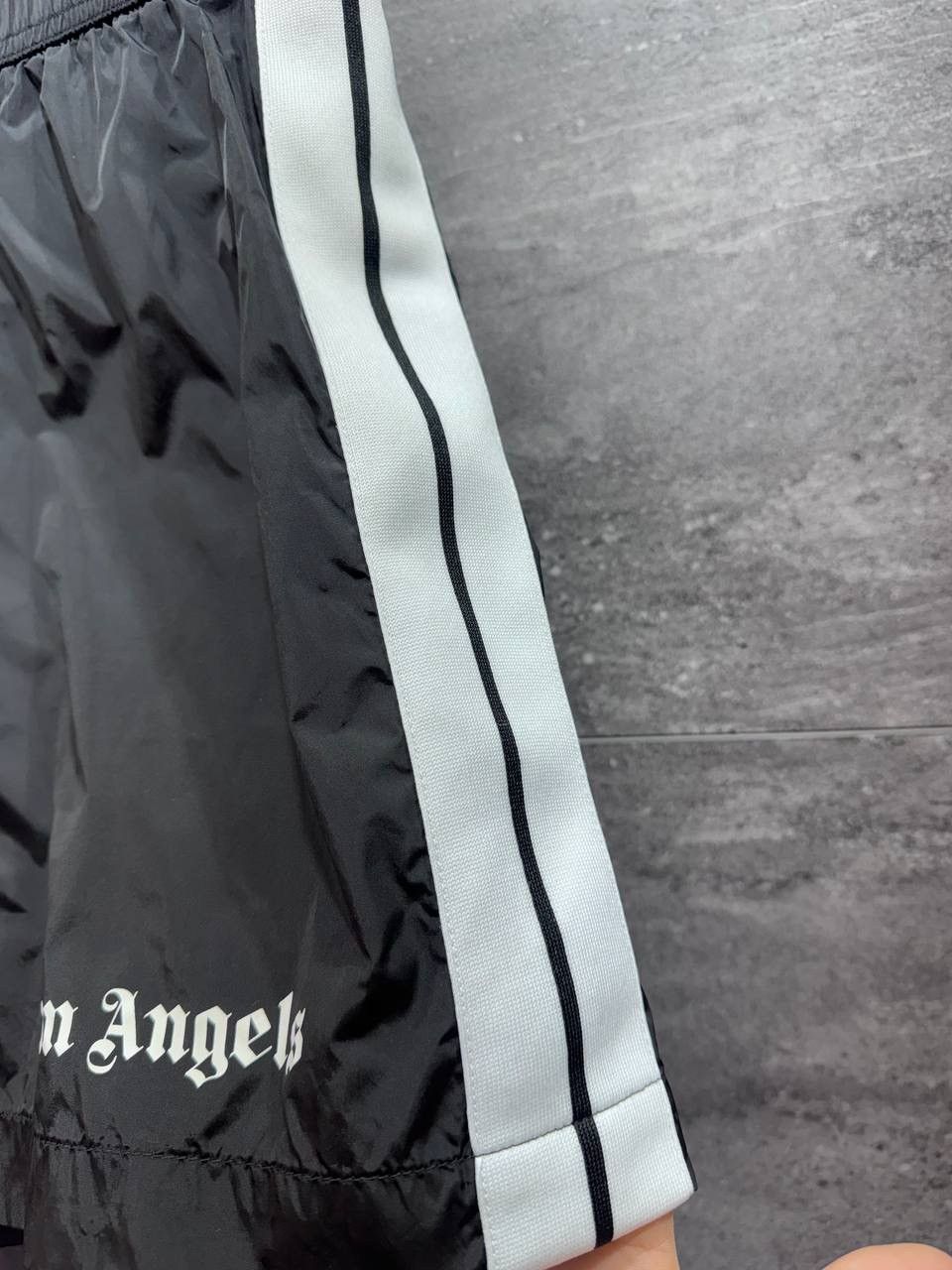 Palm Angels Palm Angels Mid Length Logo Print Swim Shorts Men’s Black Size US 32 / EU 48 - 4 Thumbnail