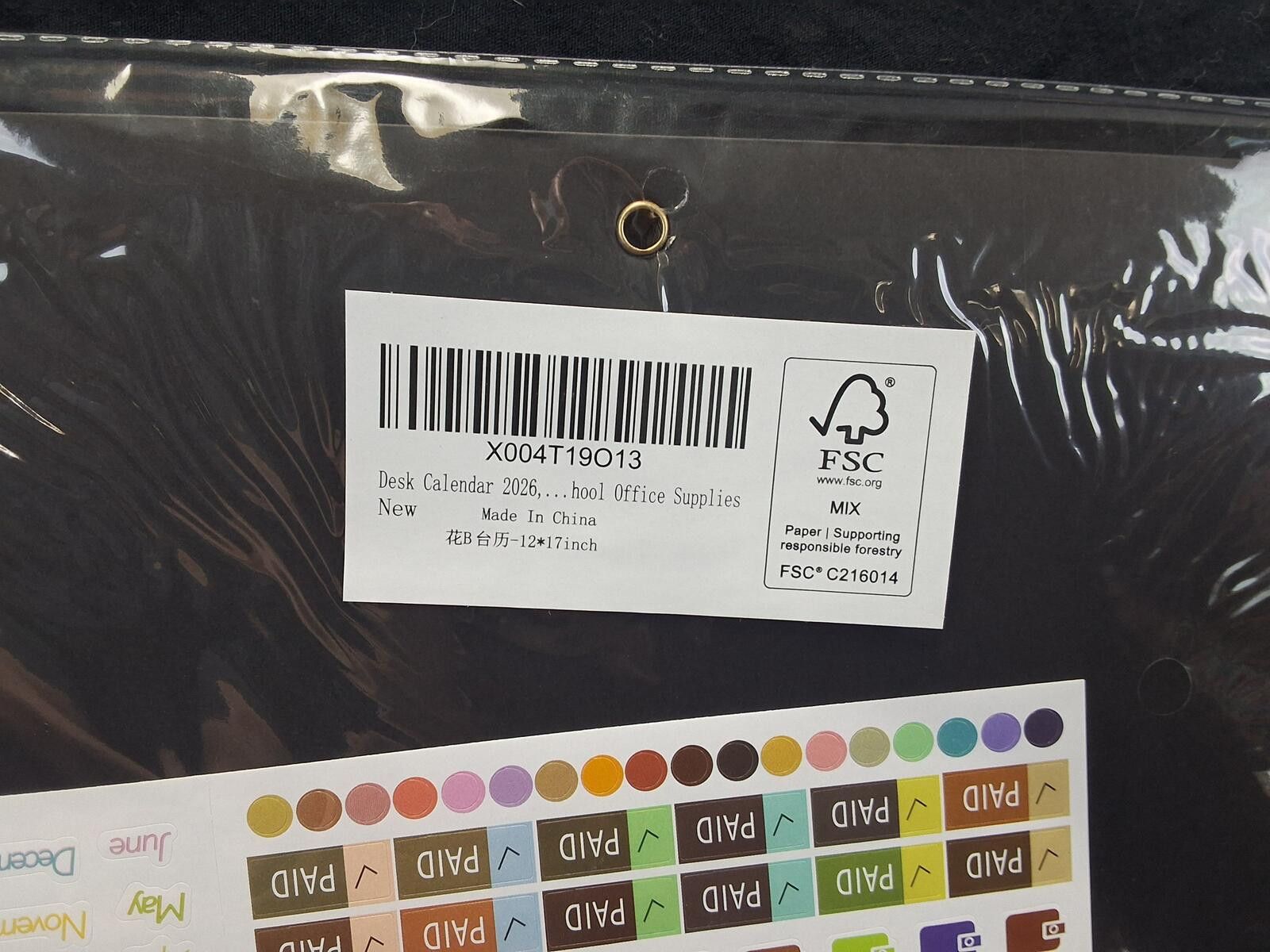 Other 2026 Desk Calendar with Fun Stickers - Stay Organized! Size ONE SIZE - 3 Thumbnail