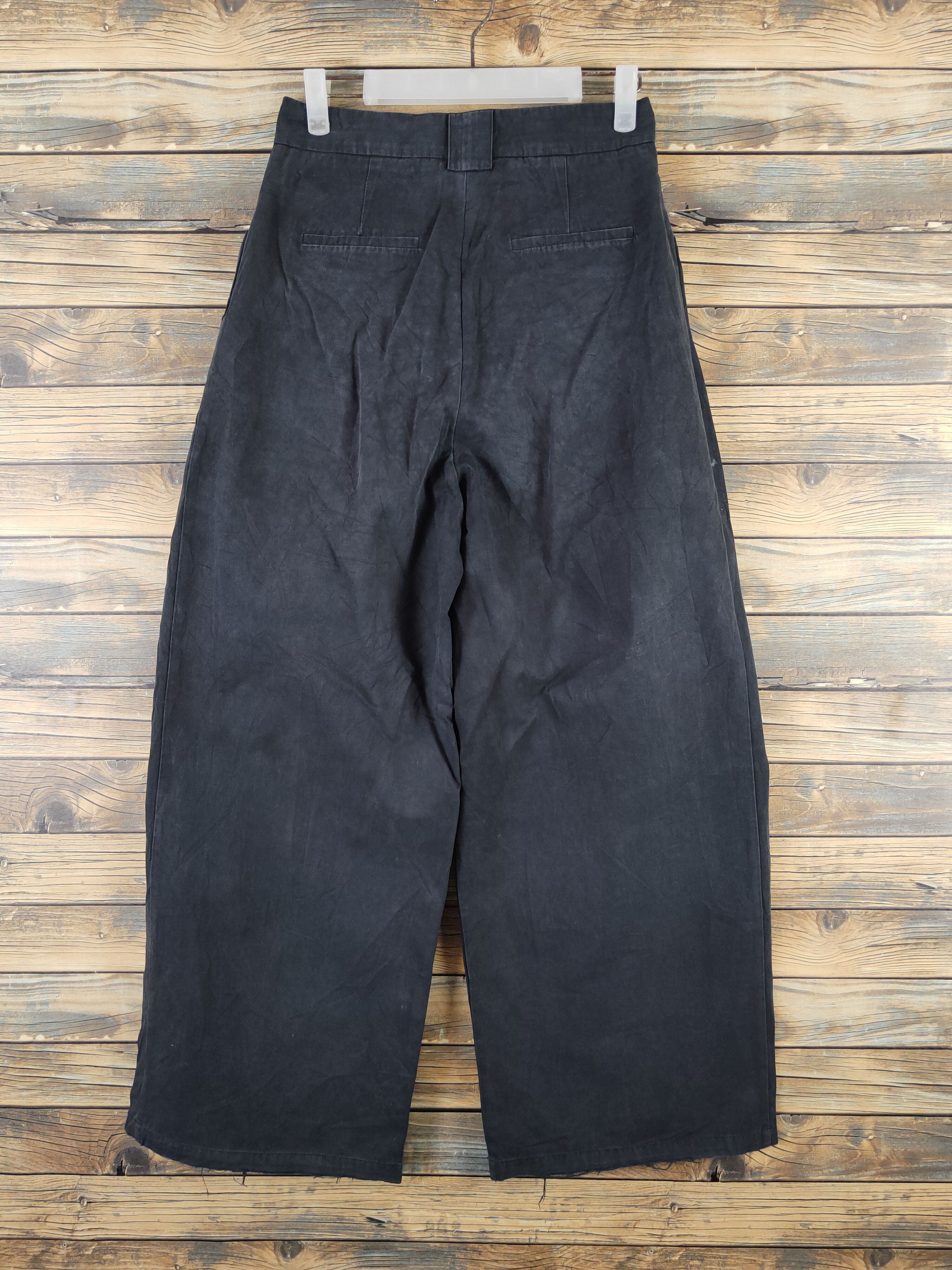 Japanese Brand Chuclla Black Multipocket Palazzo Pants #W2227 Size 26" / US 2 / IT 38 - 7 Thumbnail