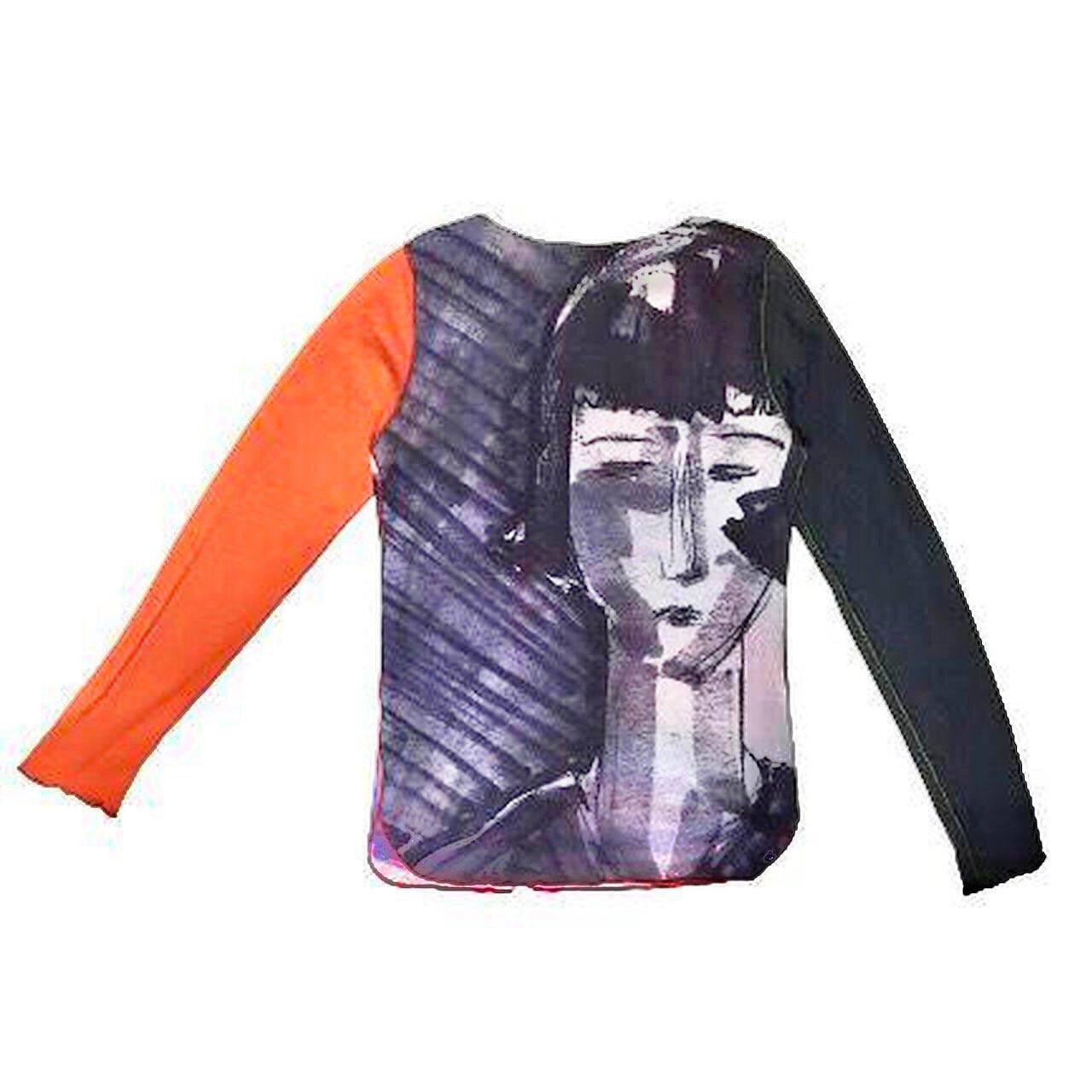 Cop Copine Cop Copine Mesh Top Lady Drawing Size ONE SIZE - 3 Thumbnail