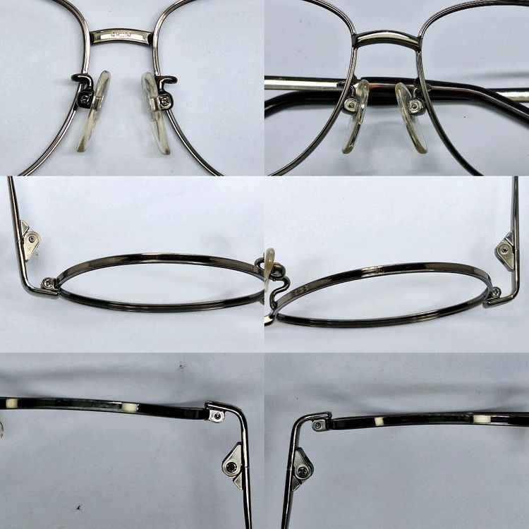MASUNAGA RARE Masunaga KOOKI J-05 Planitan Titanium Glasses Frame Size ONE SIZE - 9 Thumbnail