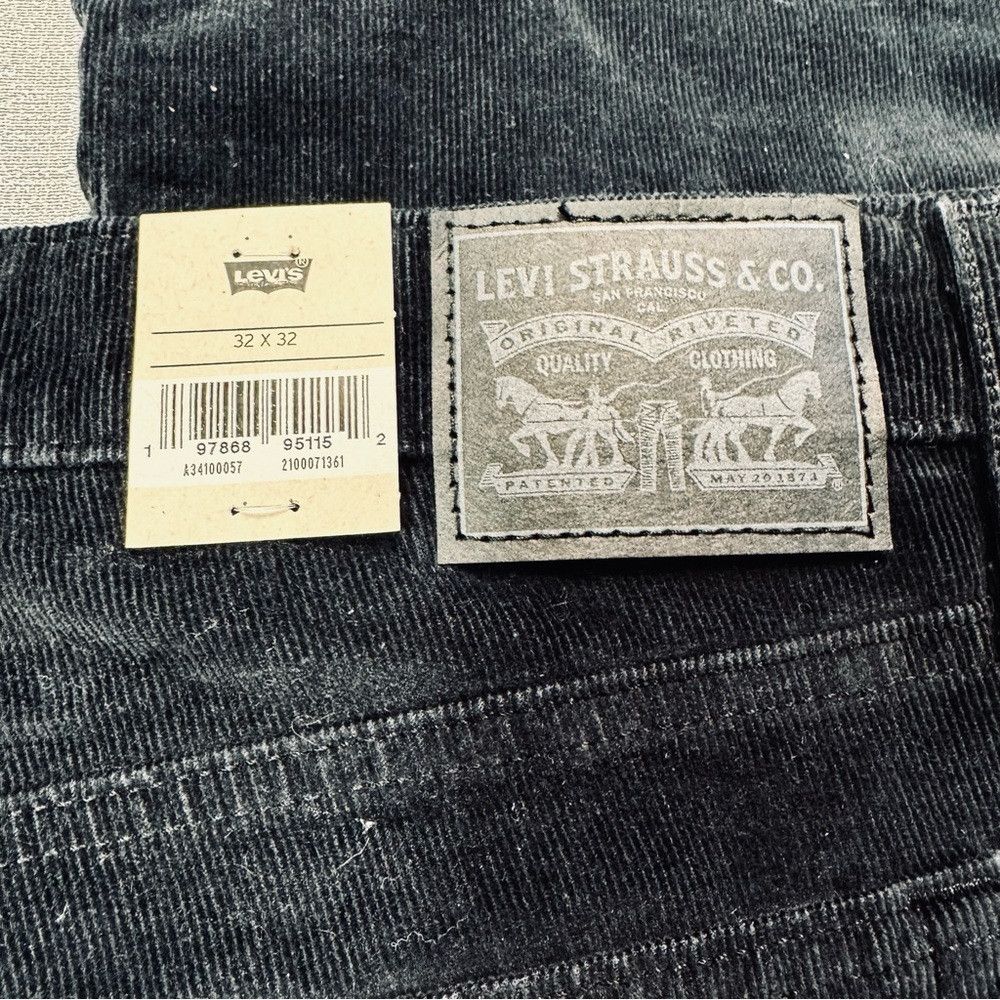 Levi's NWT New Levi's 726 High Rise Flare Corduroy Black Jeans Siz Size 32" / US 10 / IT 46 - 5 Thumbnail