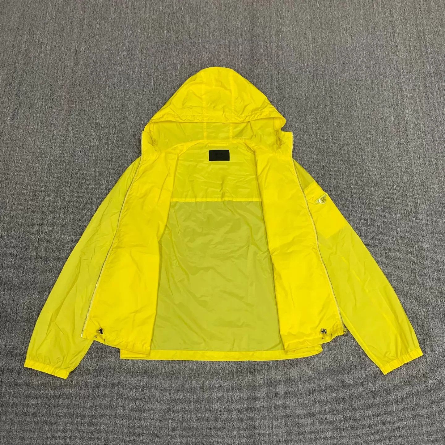 Prada Prada Yellow Triangle Nylon Shell Jacket 54 Size US L / EU 52-54 / 3 - 6 Thumbnail
