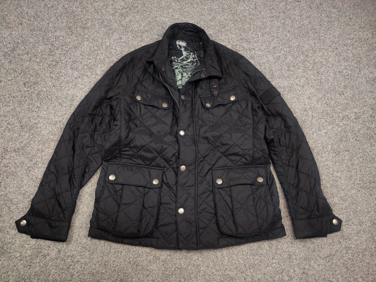 Barbour Barbour International Ariel Black Adult quilted Jacket Size US L / EU 52-54 / 3 - 3 Thumbnail