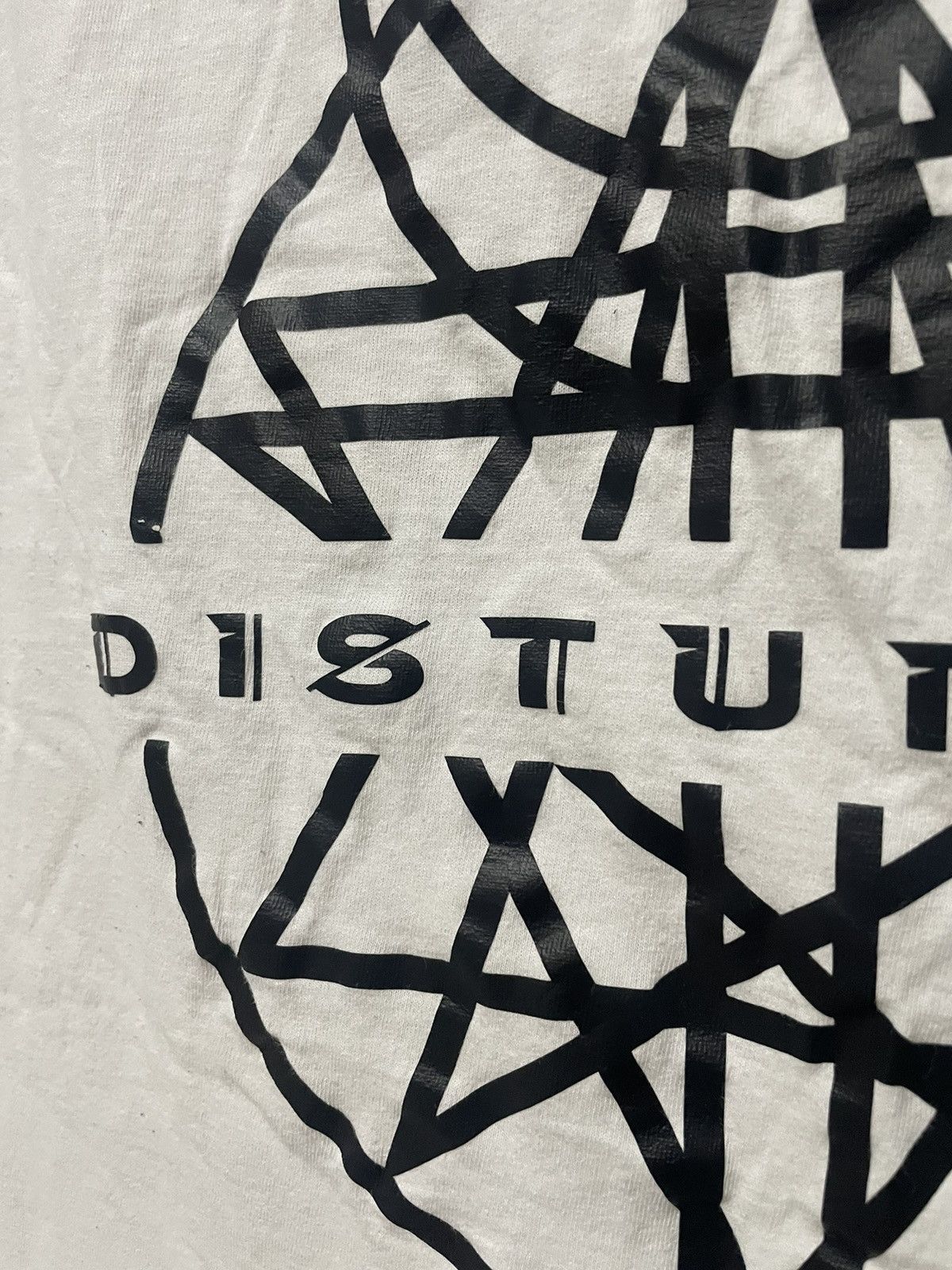 Band Tees × Vintage Vintage Disturbed Logo Baseball Tee Band Graphic T Shirt Size US L / EU 52-54 / 3 - 4 Thumbnail