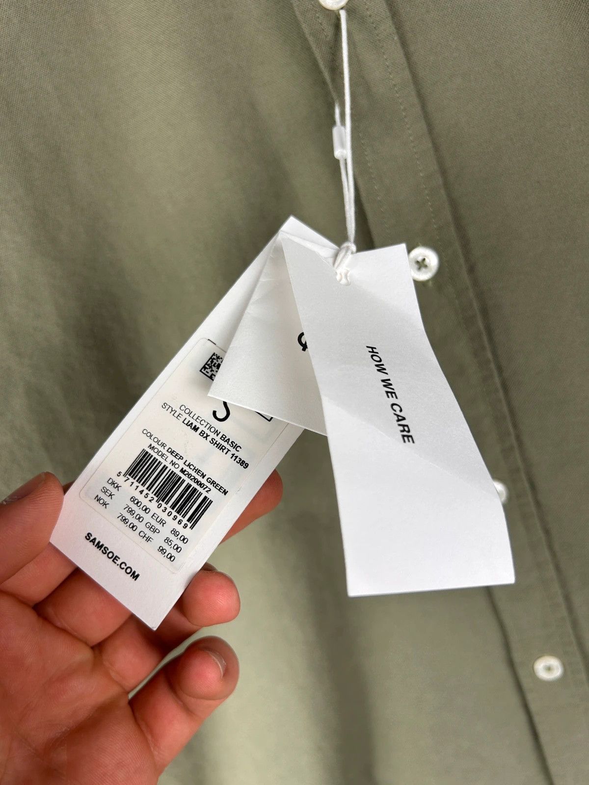 Samsoe Samsoe Samsoe Samsoe Liam BX shirt khaki basic Size US S / EU 44-46 / 1 - 5 Thumbnail