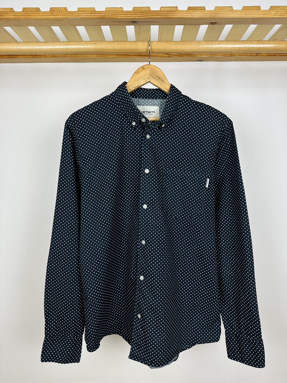 Carhartt Carhartt WIP Long Sleeve Dots Polka Buttons Shirt Size US L / EU 52-54 / 3 - 1 Thumbnail