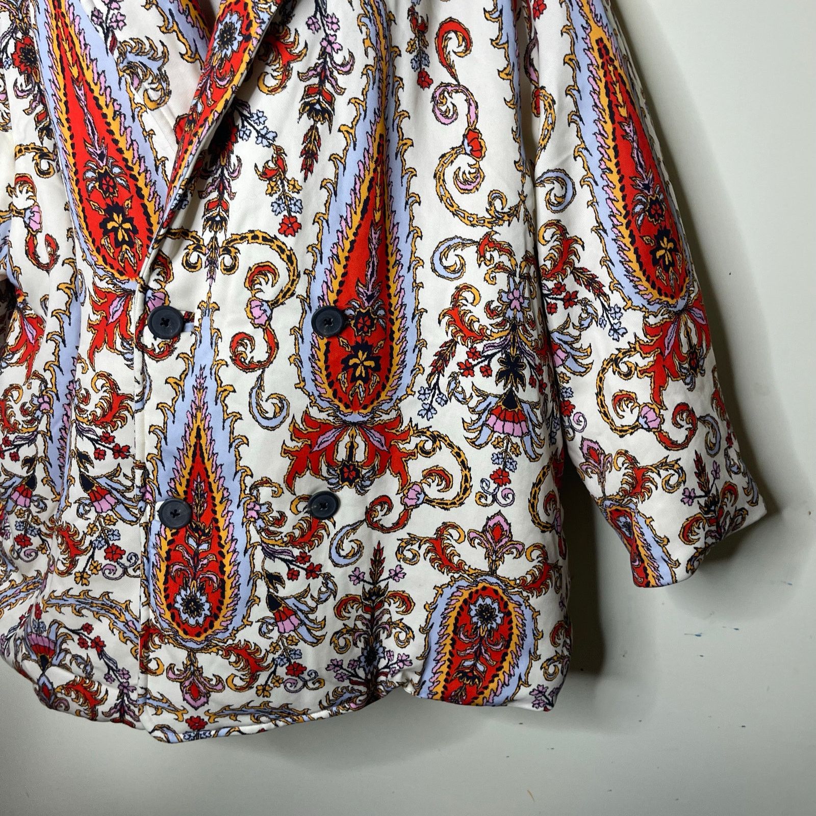 Mara Hoffman NWOT MARA HOFFMAN Levine Paisley Quilted Coat sz L Size L / US 10 / IT 46 - 12 Thumbnail