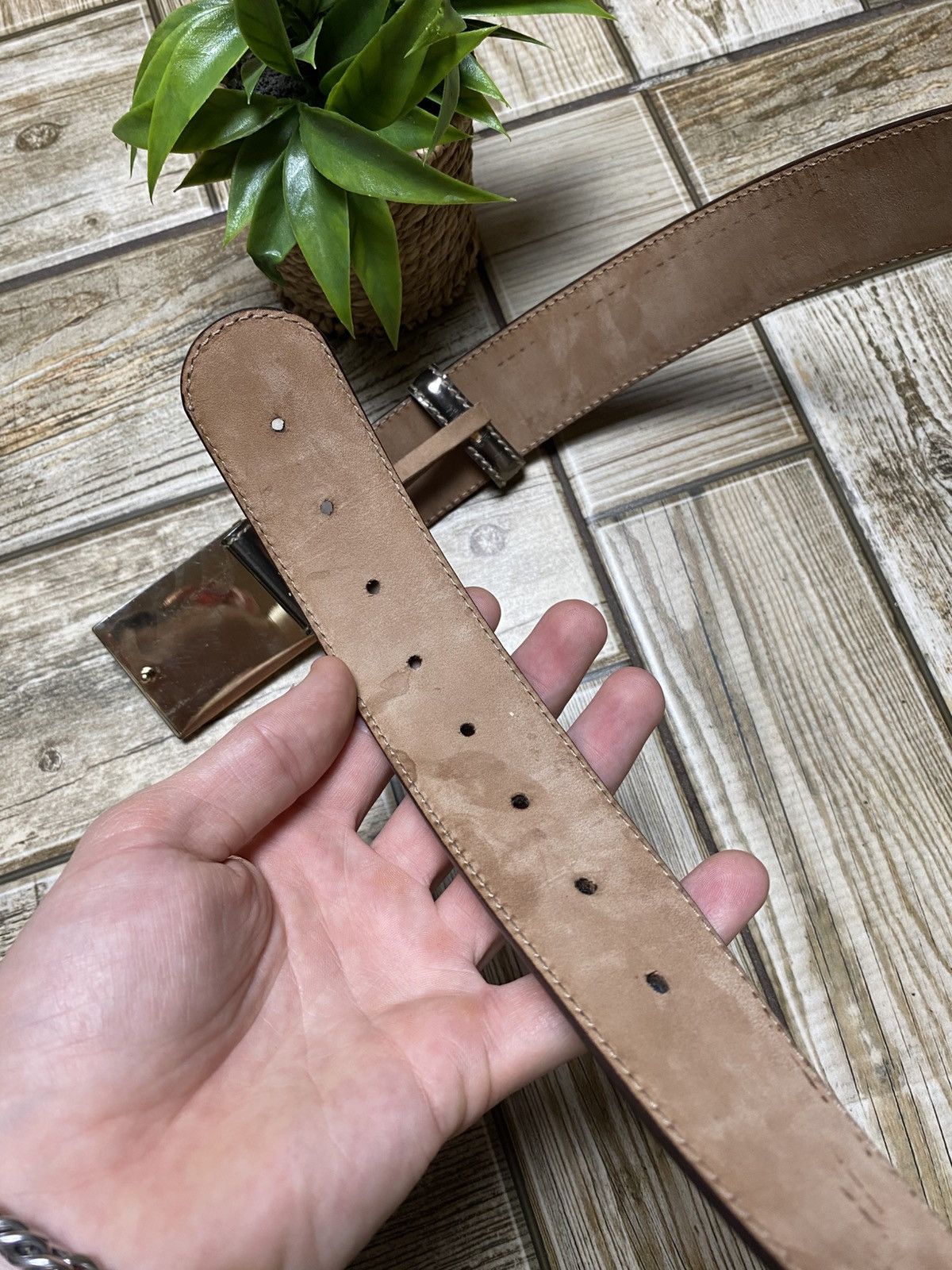 Gucci Gucci belt leather vintage 2000x Size ONE SIZE - 10 Thumbnail