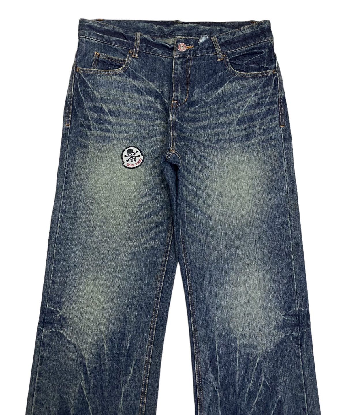 Hysteric Glamour BAGGY🔥DISTRESSED DENIM INSANE BAGGY JEANS BY BACK POINT Size US 35 - 3 Thumbnail