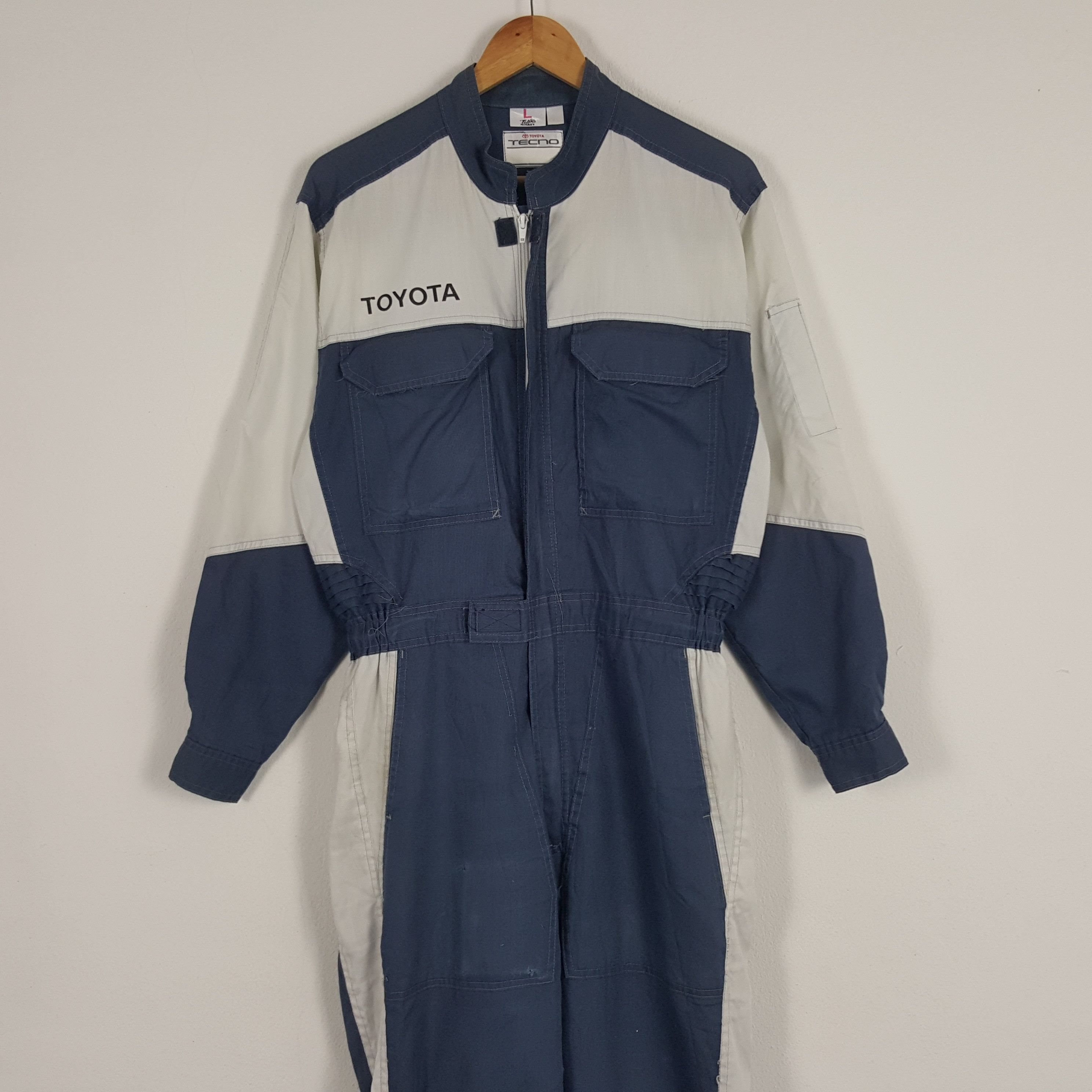 Japanese Brand × Vintage Vintage Toyota Tecno Japanese Racing Coverall Jacket Size US M / EU 48-50 / 2 - 5 Thumbnail
