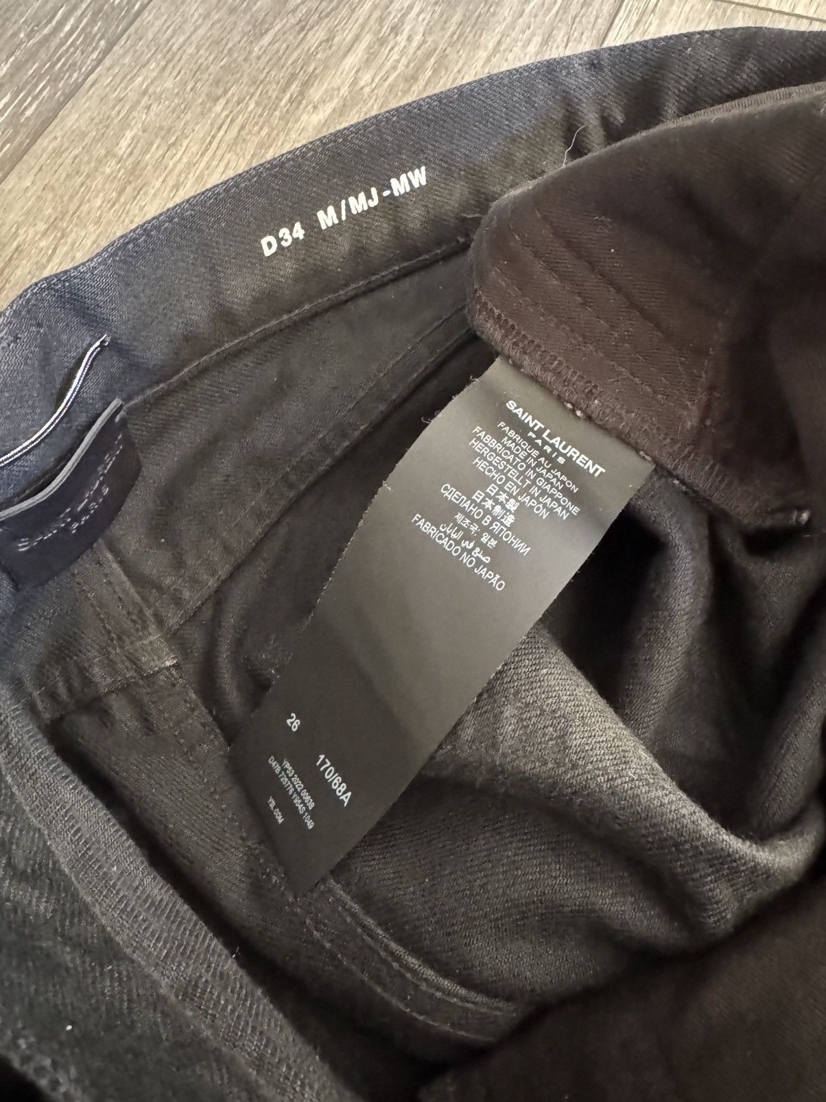 Saint Laurent Paris D34 Mick Jeans Osaka Black Size US 26 / EU 42 - 5 Thumbnail