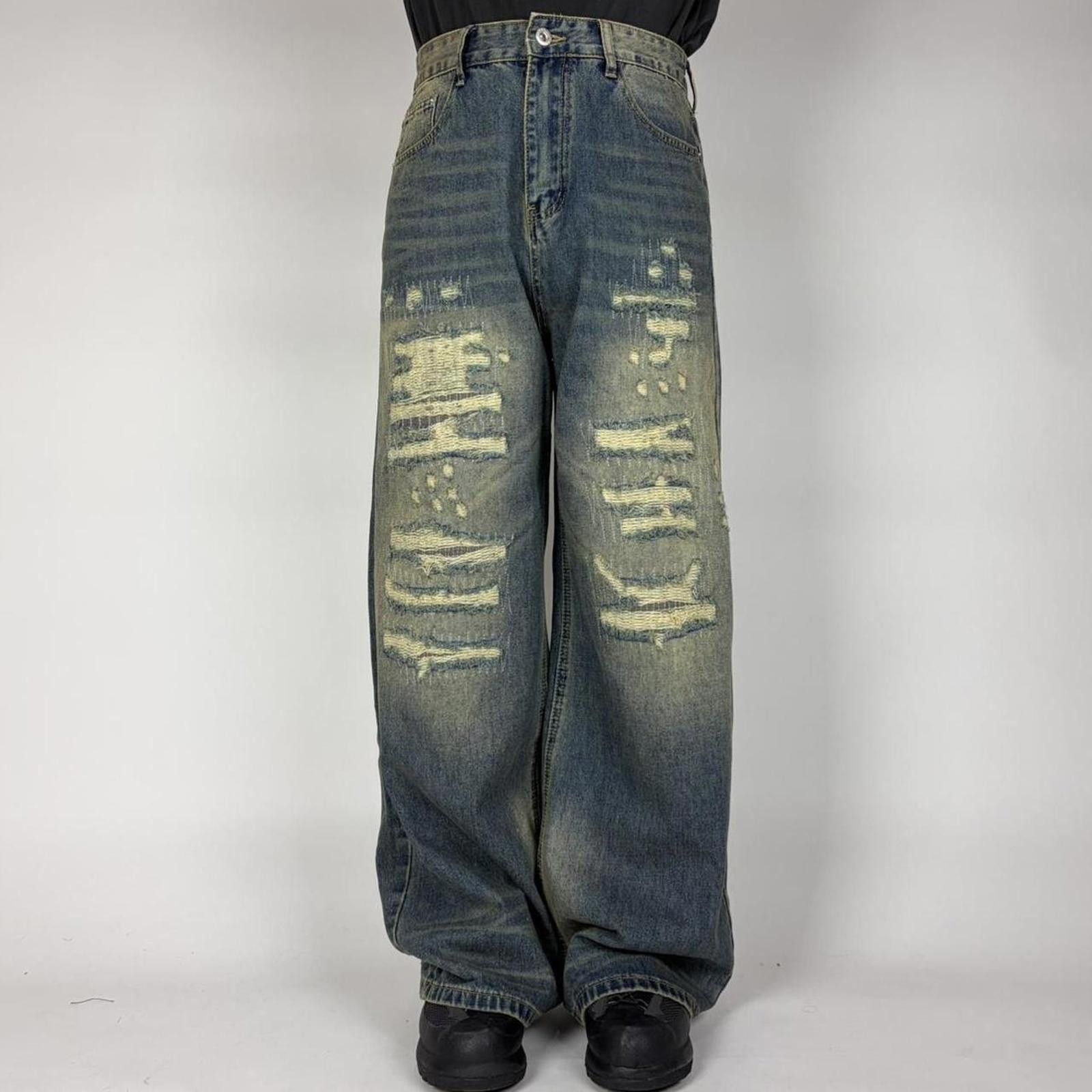 Other Blue Wide Leg Boro Denim Size US 32 / EU 48 - 1 Thumbnail