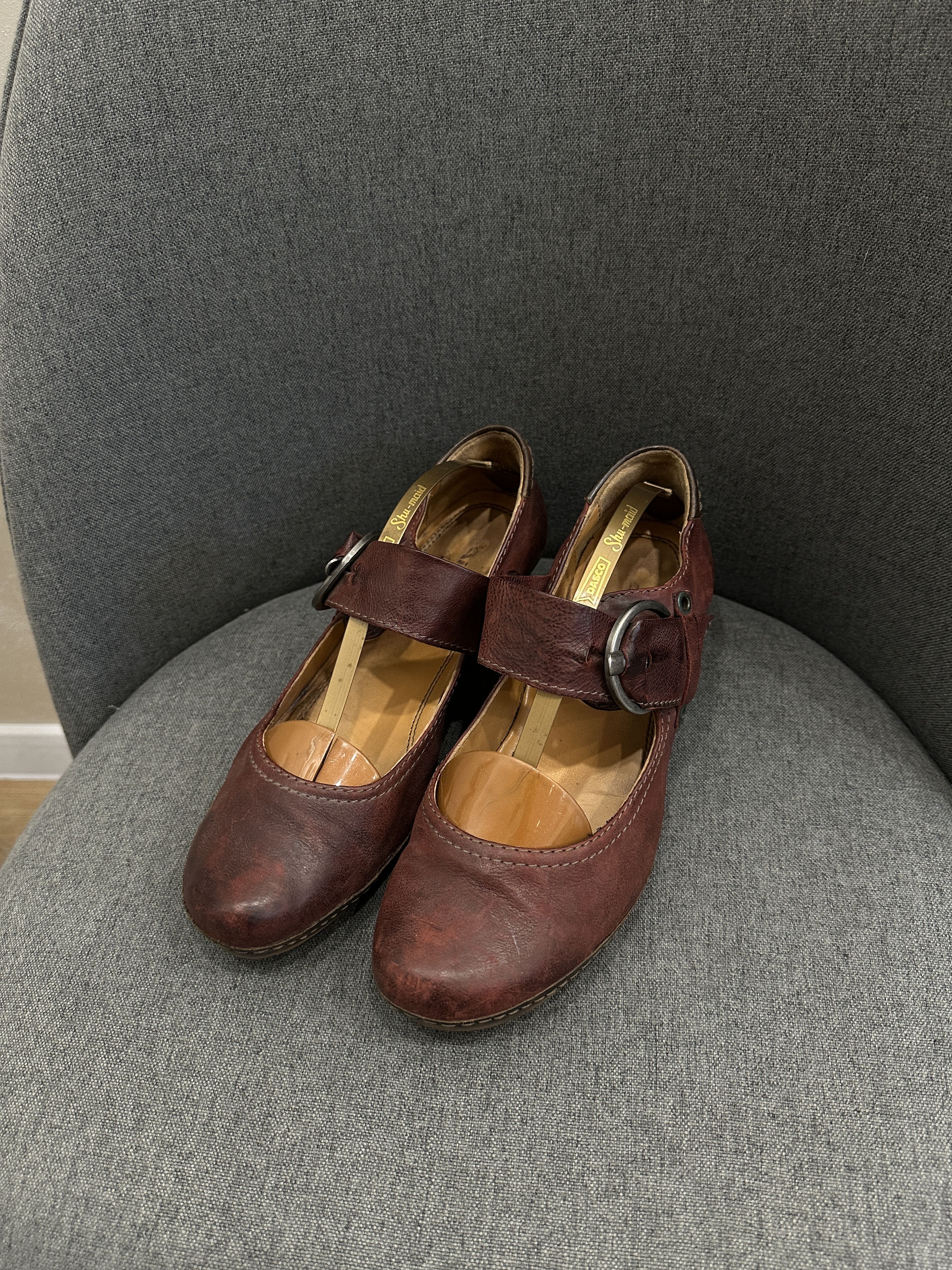 A.S.98 Airstep women's Mary Jane Leather Shoes Size: 40 Size US 9 / IT 39 - 1 Thumbnail