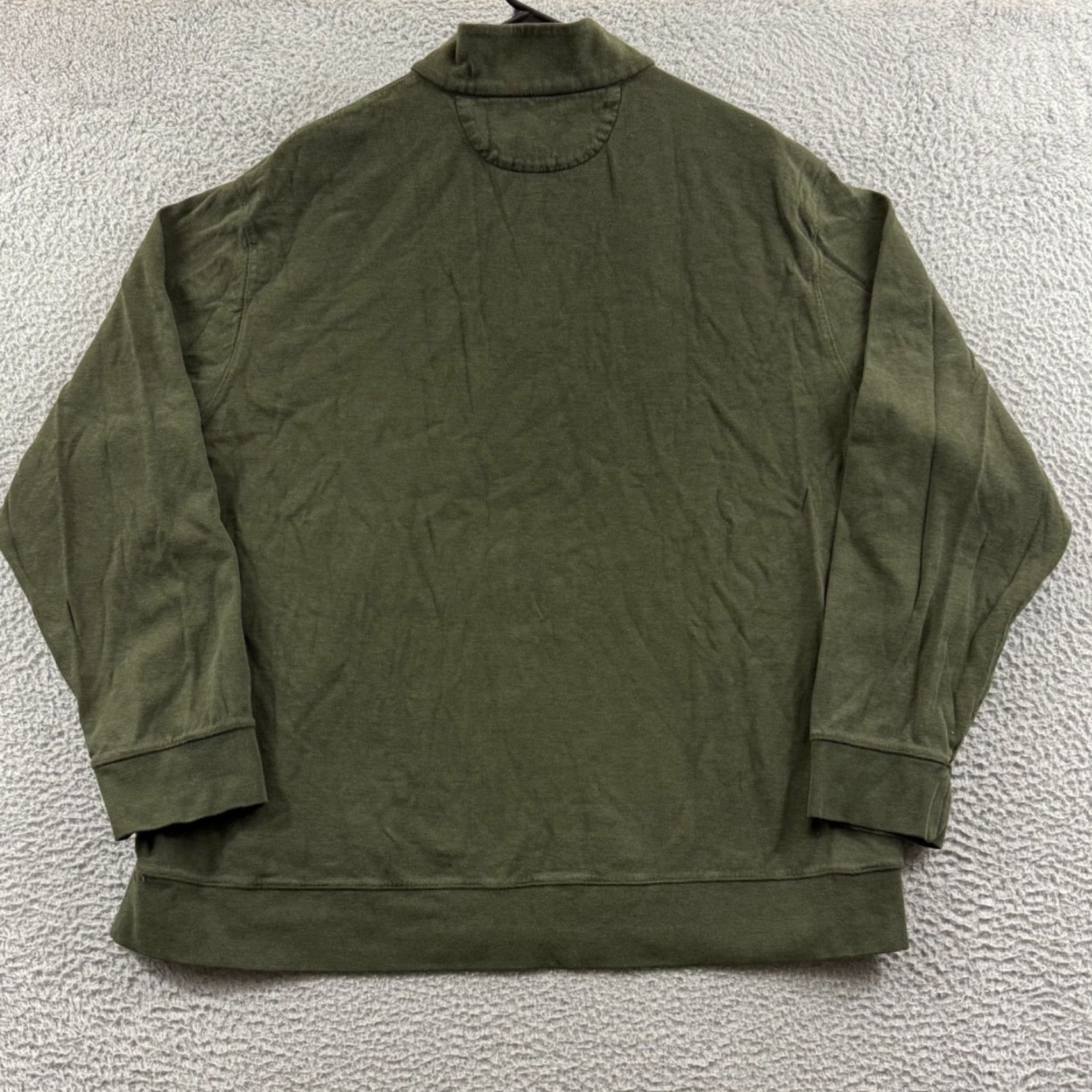 Polo Ralph Lauren Polo Ralph Lauren Sweater Mens 2XL Quarter Zip Mock Neck Pullover Pony Preppy Green Knit Solid Logo Zipper Long Sleeve Classic Hipster Size US XXL / EU 58 / 5 - 7 Thumbnail