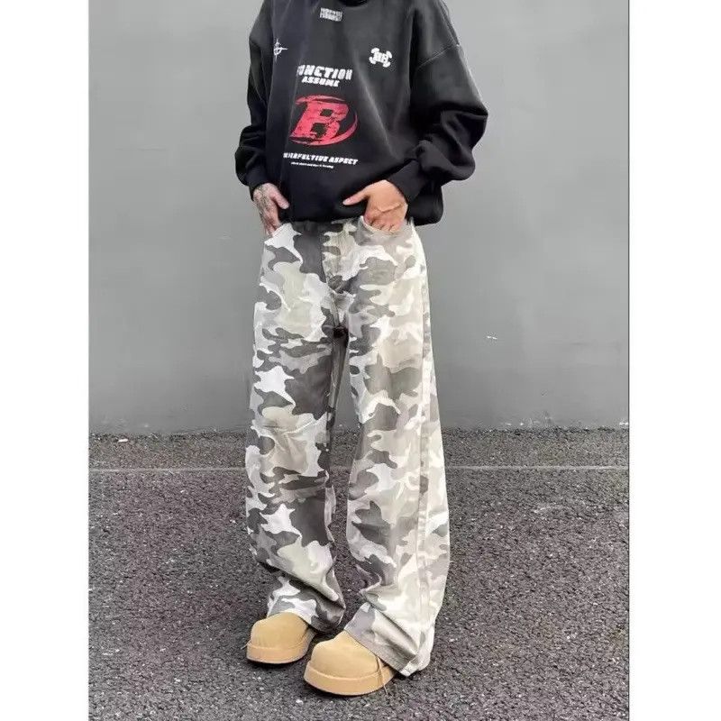 Japanese Brand × Jean Loose casual wide leg camouflage jeans Size US 32 / EU 48 - 6 Thumbnail