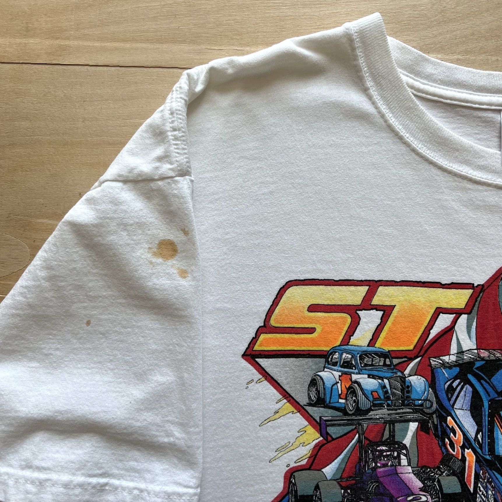 Vintage Vintage Hot Rod Shirt 2XL White Y2K Cars Drag Racing Flames Streetwear Shirts Mens Size US XXL / EU 58 / 5 - 5 Thumbnail