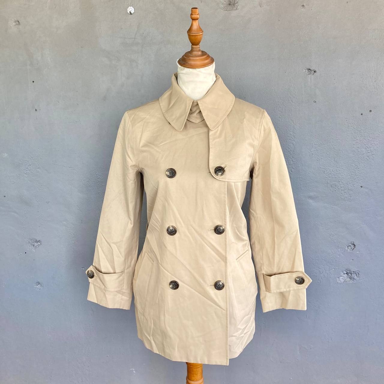Lauren Ralph Lauren Double-Breasted Short Trench Coat Size S / US 4 / IT 40 - 4 Thumbnail