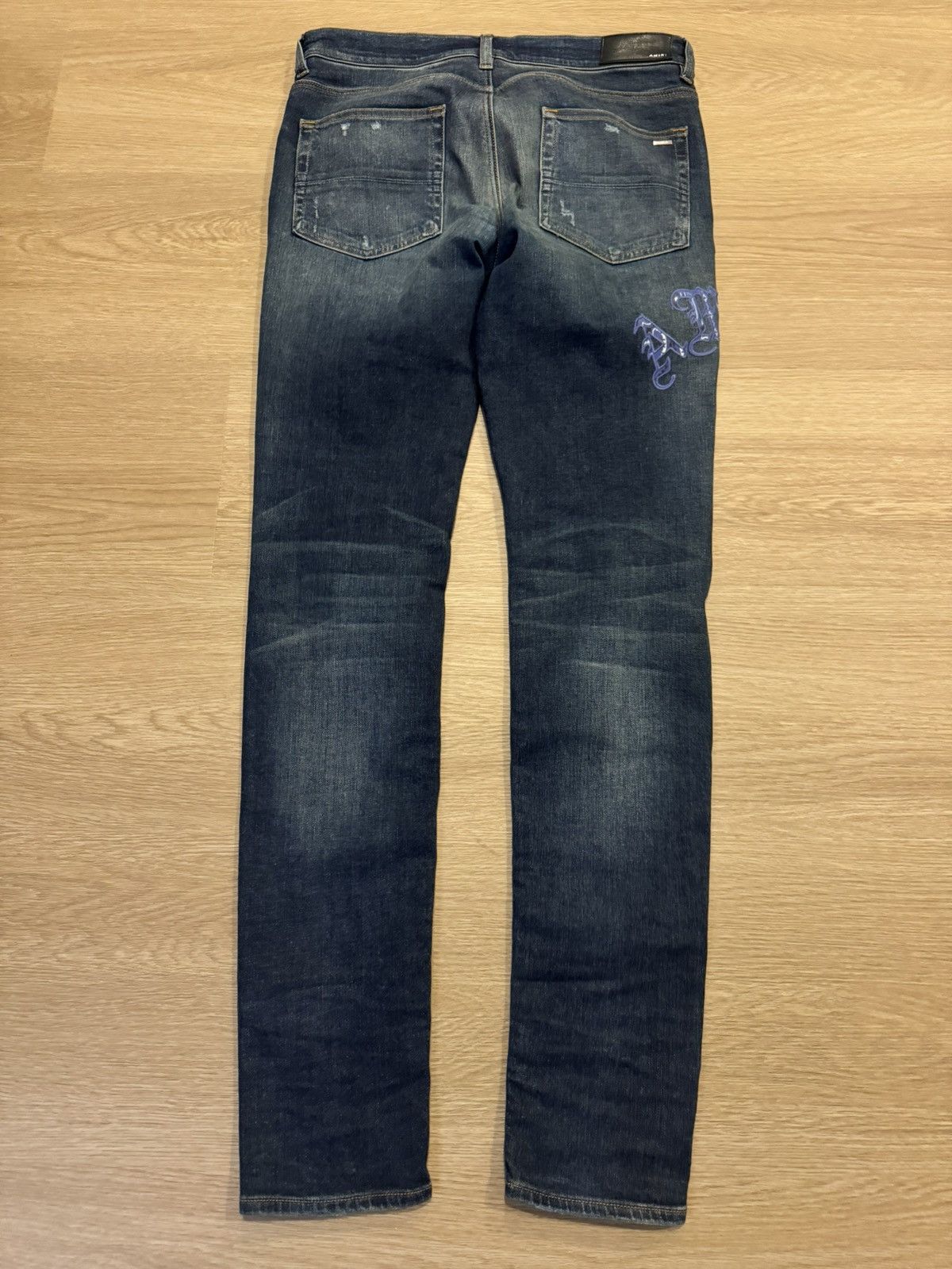 Amiri Amiri Mx1 Old English Denim Size US 33 - 10 Thumbnail